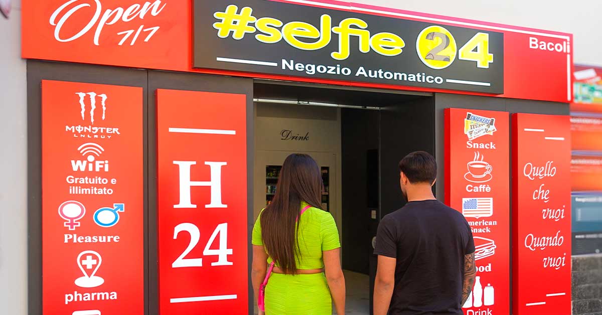 Selfie24, i negozi automatici h24 nei Campi Flegrei