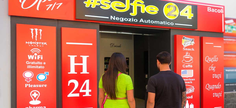 Selfie24, i negozi automatici h24 nei Campi Flegrei